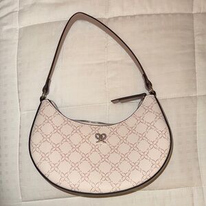 Nine West Cream Patterned Shoulder Bag